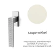 Kép 1/3 - Olivari Diana Chevron szupernikkel ablakfélkilincs