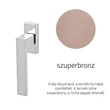Kép 1/3 - Olivari Diana szuperbronz ablakfélkilincs