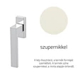 Kép 1/3 - Olivari Diana szupernikkel ablakfélkilincs