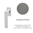 Kép 1/3 - Olivari Diana szuperantracit ablakfélkilincs