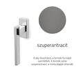 Kép 1/3 - Olivari Minerva szuperantracit ablakfélkilincs