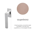 Kép 1/3 - Olivari Planet Q szuperbronz ablakfélkilincs