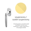 Kép 1/3 - Olivari Sector szuperarany / szatén szuperarany ablakfélkilincs