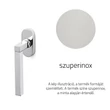 Kép 1/3 - Olivari Time szuperinox ablakfélkilincs
