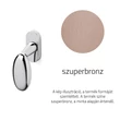 Kép 1/3 - Olivari Blindo szuperbronz ablakfélkilincs