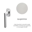 Kép 1/3 - Olivari Laser szuperinox ablakfélkilincs