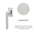 Kép 1/3 - Olivari Lotus Q szuperinox ablakfélkilincs