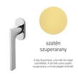 Kép 1/3 - Olivari Lotus szatén szuperarany ablakfélkilincs