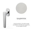 Kép 1/3 - Olivari Lugano szuperinox ablakfélkilincs