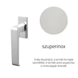 Kép 1/3 - Olivari Milano Q szuperinox ablakfélkilincs