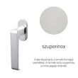 Kép 1/3 - Olivari Milano szuperinox ablakfélkilincs