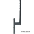 Kép 2/5 - Hoppe Toulon matt fekete kilincs-kilincs emelő-toló garnitúra PZ - 102291256/102291262/102241034
