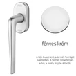 Kép 1/2 - Linea Cali Brixia Zincral ablakfélkilincs Smart Block rendszerrel
