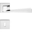 Kép 5/7 - Linea Cali Conica Zincral fényes króm lapos négyzetrozettás kilincsgarnitúra 486 RB 024 CR