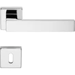 Kép 5/7 - Linea Cali Corner Zincral fényes króm négyzetrozettás kilincsgarnitúra 505 RB 014 CR