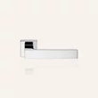 Kép 6/7 - Linea Cali Corner Zincral fényes króm négyzetrozettás kilincsgarnitúra 505 RB 014 CR