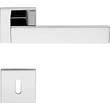 Kép 5/6 - Linea Cali Corner Zincral fényes króm lapos négyzetrozettás kilincsgarnitúra 505 RB 024 CR