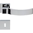 Kép 5/6 - Linea Cali Elios Crystal fényes króm négyzetrozettás kilincsgarnitúra jet black kristállyal 1343 RB 019 CR