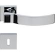 Kép 5/6 - Linea Cali Elios Crystal fényes króm négyzetrozettás kilincsgarnitúra jet black kristállyal 1343 RB 019 CR