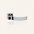 Kép 6/6 - Linea Cali Elios Crystal fényes króm négyzetrozettás kilincsgarnitúra jet black kristállyal 1343 RB 019 CR