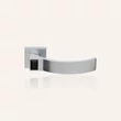 Kép 6/6 - Linea Cali Elios Crystal matt króm négyzetrozettás kilincsgarnitúra jet black kristállyal 1343 RB 019 CS