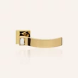 Kép 8/8 - Linea Cali Elios Crystal aranyozott négyzetrozettás kilincsgarnitúra 1340 RB 019 OZ
