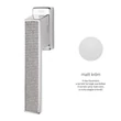 Kép 1/2 - Linea Cali Loft Zincral Mesh ablakfélkilincs
