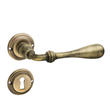 Kép 1/2 - Maestro Retro szatén bronz körrozettás kilincsgarnitúra 1380/240R - F43