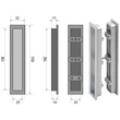 Kép 2/4 - Made In Italy Húzóka pár 1097Z méretrajz
