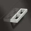 Kép 2/3 - Häfele H1320, 104 mm fényes króm szögletes bútorfogantyú 110.34.274