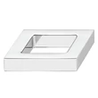 Kép 1/3 - Häfele H1320, 40 mm fényes króm szögletes bútorfogantyú 110.34.271