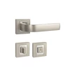 Kép 3/8 - Pascal Cynthia matt nikkel/fényes króm négyzetrozettás kilincsgarnitúra HR