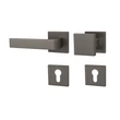 Kép 6/8 - Pascal Hit matt grafit négyzetrozettás kilincsgarnitúra HR SQ6