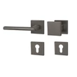 Kép 6/8 - Pascal Prima matt grafit négyzetrozettás kilincsgarnitúra HR SQ6