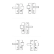 Kép 3/3 - Pascal QB Secur PLUS Arte fényes króm négyzetes hosszúcímes gomb-kilincsgarnitúra SH