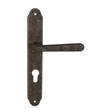Kép 2/8 - Pascal Wien (238 mm) antik bronz hosszúcímes kilincsgarnitúra SO