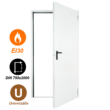 Kép 1/5 - FORM EI30 acél tűzgátló ajtó DIN (univerzális nyitásirány)