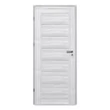 Kép 1/2 - Pascal Sonata Szürke kőris 3D teli beltéri ajtó szabvány méretben / 750x2100 mm / bal / 100-135 mm, utólag szerelhető átfogó tokkal