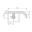 Kép 2/2 - Rujz Design fényes króm 147 mm bútorfogantyú 10.005