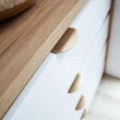 Kép 2/4 - Rujz Design fényes króm 80 mm bútorfogantyú 12.002F