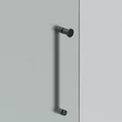 Kép 2/2 - Rujz Design matt fekete 175 mm zuhanyajtó fogantyú 13.005