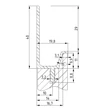 Kép 4/4 - Rujz Design szatén fekete nikkel 147 mm bútorfogantyú 2159B