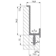 Kép 3/3 - Rujz Design matt króm 2750 mm bútorfogantyú 326.15B