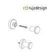 Kép 2/2 - Rujz Design fényes arany fogas on 40.009