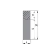 Kép 5/5 - Rujz Design matt króm 66 mm bútorfogantyú 525.27