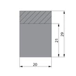 Kép 3/3 - Rujz Design fényes króm 164 mm bútorfogantyú 561.20