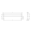 Kép 2/2 - Rujz Design ezüst 430 mm törölköző-tartó 60.008B