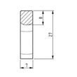 Kép 2/2 - Rujz Design matt króm 200 mm bútorfogantyú 632.27B