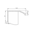 Kép 2/2 - Rujz Design matt króm 147 mm bútorfogantyú 656.35