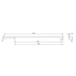 Kép 4/4 - Rujz Design fényes króm 1090 mm bútorfogantyú 665.12